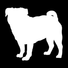 Load image into Gallery viewer, &quot;Pug Silhouette&quot; Waterproof Vinyl Car Sticker