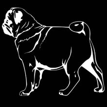 Load image into Gallery viewer, &quot;Side Pug&quot; Waterproof Vinyl Car Sticker