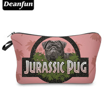 Load image into Gallery viewer, &quot;Jurassic Pug&quot; Women&#39;s Makeup Organizer Bag