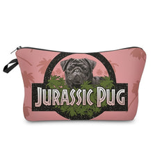 Load image into Gallery viewer, &quot;Jurassic Pug&quot; Women&#39;s Makeup Organizer Bag