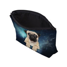 Load image into Gallery viewer, &quot;Pug Galaxy&quot; Women&#39;s Makeup Organizer Bag