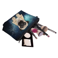 Load image into Gallery viewer, &quot;Pug Galaxy&quot; Women&#39;s Makeup Organizer Bag