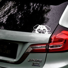 Load image into Gallery viewer, &quot;Peeking Pug&quot; Vinyl Car Sticker