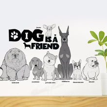 Load image into Gallery viewer, &quot;Dog Is A Friend&quot; Wall Sticker