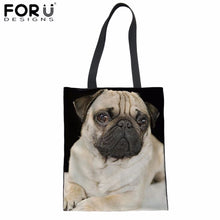 Load image into Gallery viewer, &quot;Pugs Forever&quot; Pug Shopping Bags