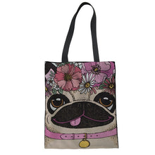 Load image into Gallery viewer, &quot;Pugs Forever&quot; Pug Shopping Bags