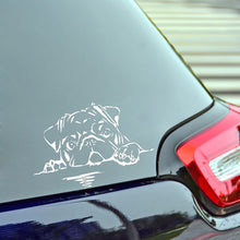 Load image into Gallery viewer, &quot;Hi There!&quot; Pug Vinyl Car Sticker