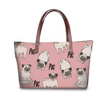 Load image into Gallery viewer, &quot;Pug Patterns&quot; Women&#39;s Shoulder Bags