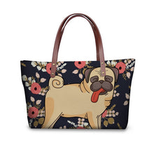 Load image into Gallery viewer, &quot;Pug Patterns&quot; Women&#39;s Shoulder Bags