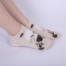 Load image into Gallery viewer, Women&#39;s Knit Pug Ankle Socks