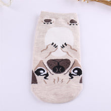 Load image into Gallery viewer, Women&#39;s Knit Pug Ankle Socks