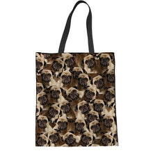 Load image into Gallery viewer, &quot;Pug Patterns&quot; Pug Reusable Bags