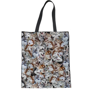 "Pug Patterns" Pug Reusable Bags