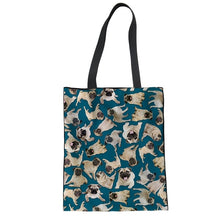 Load image into Gallery viewer, &quot;Pug Patterns&quot; Pug Reusable Bags