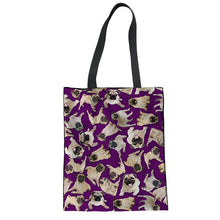 Load image into Gallery viewer, &quot;Pug Patterns&quot; Pug Reusable Bags