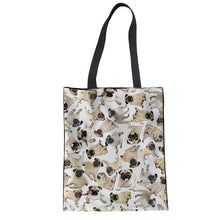 Load image into Gallery viewer, &quot;Pug Patterns&quot; Pug Reusable Bags